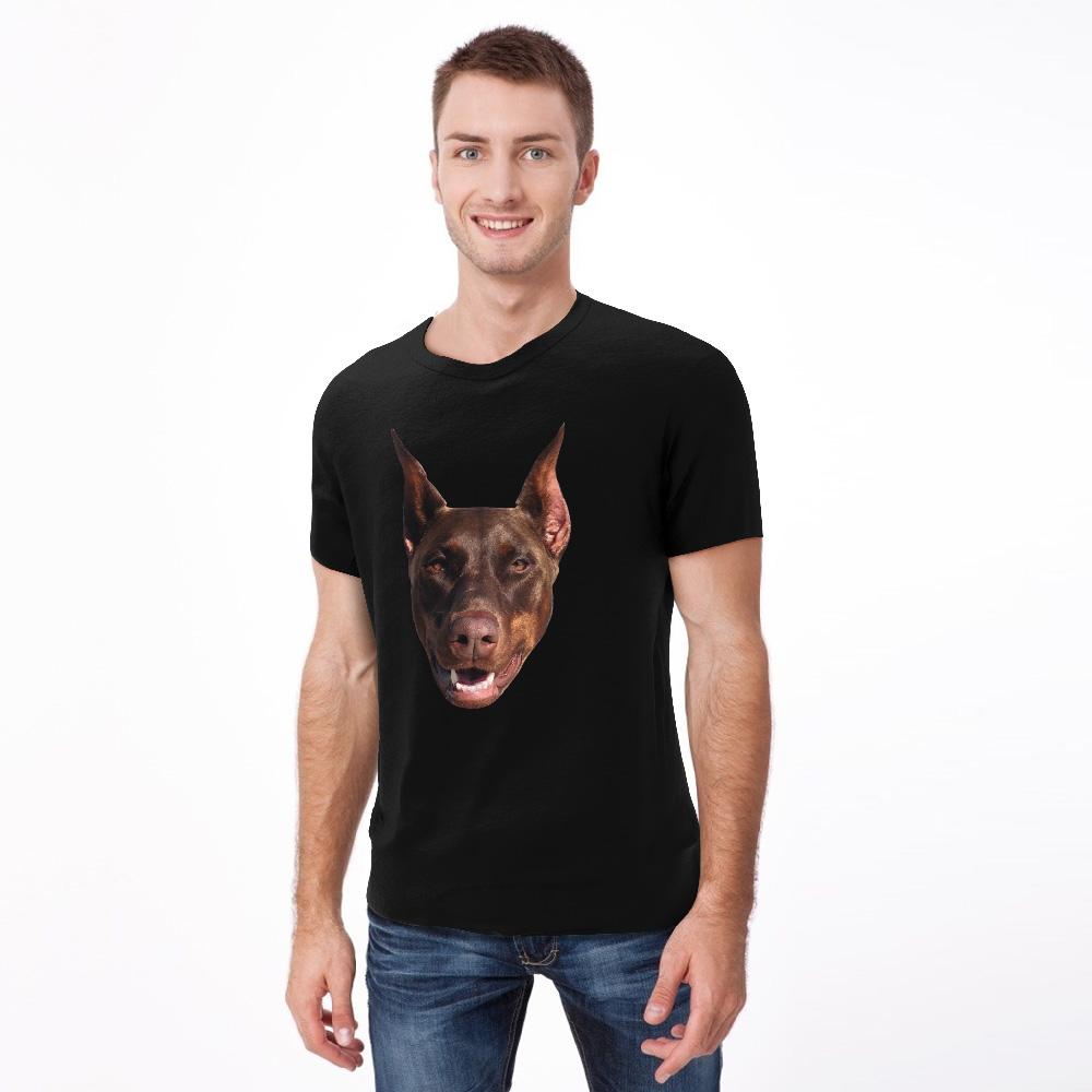 Custom Face T-Shirt Funny Dog Pet Tee