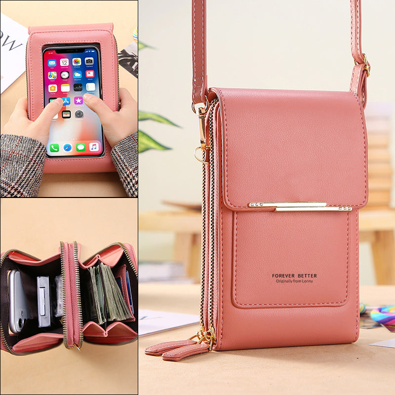 Touch Screen Cross Body Mobile Phone Purse