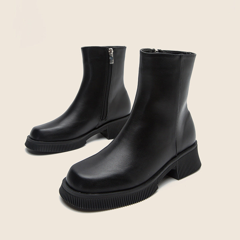 British Style Thick Sole Chelsea Boots