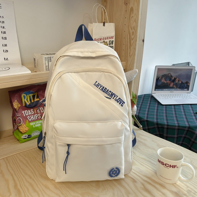 Simple High School Student Schoolbag