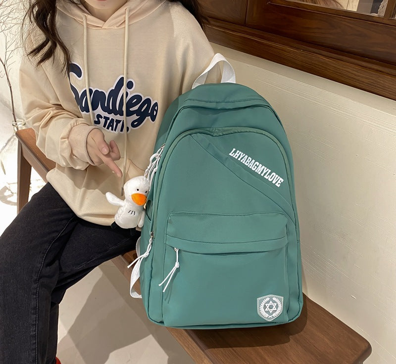 Simple High School Student Schoolbag