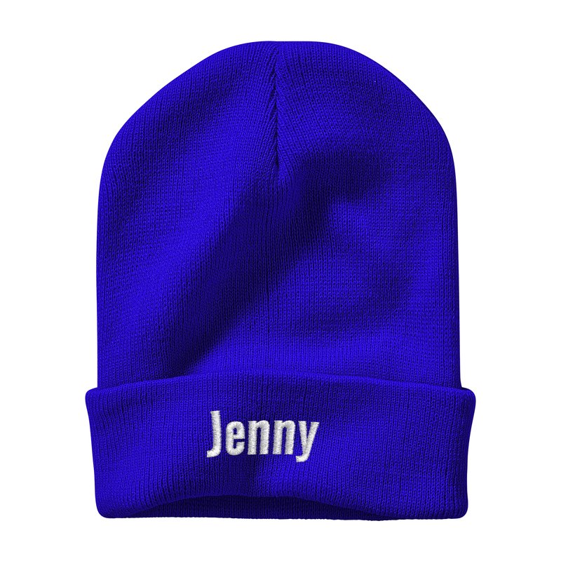 Custom Embroidered Beanie Personalized Winter Hat - 8 Colors