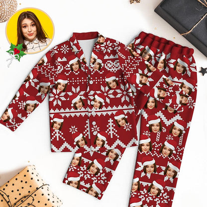 Custom Face Christmas Pajamas - 3 Colors