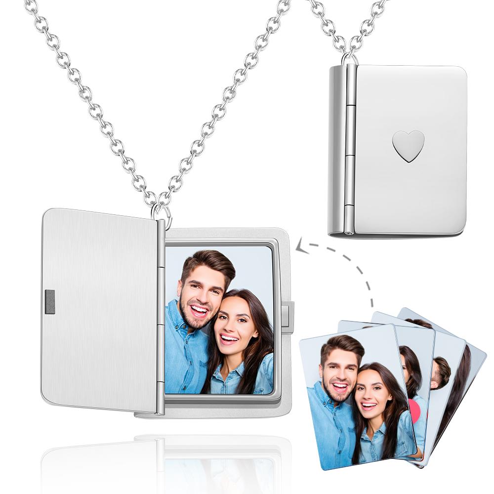 Cusom Locket Album Necklace Personalized Picture Necklace