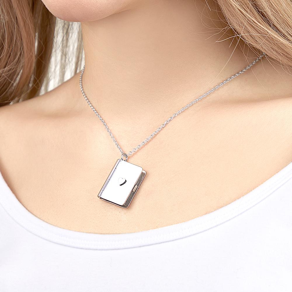 Cusom Locket Album Necklace Personalized Picture Necklace