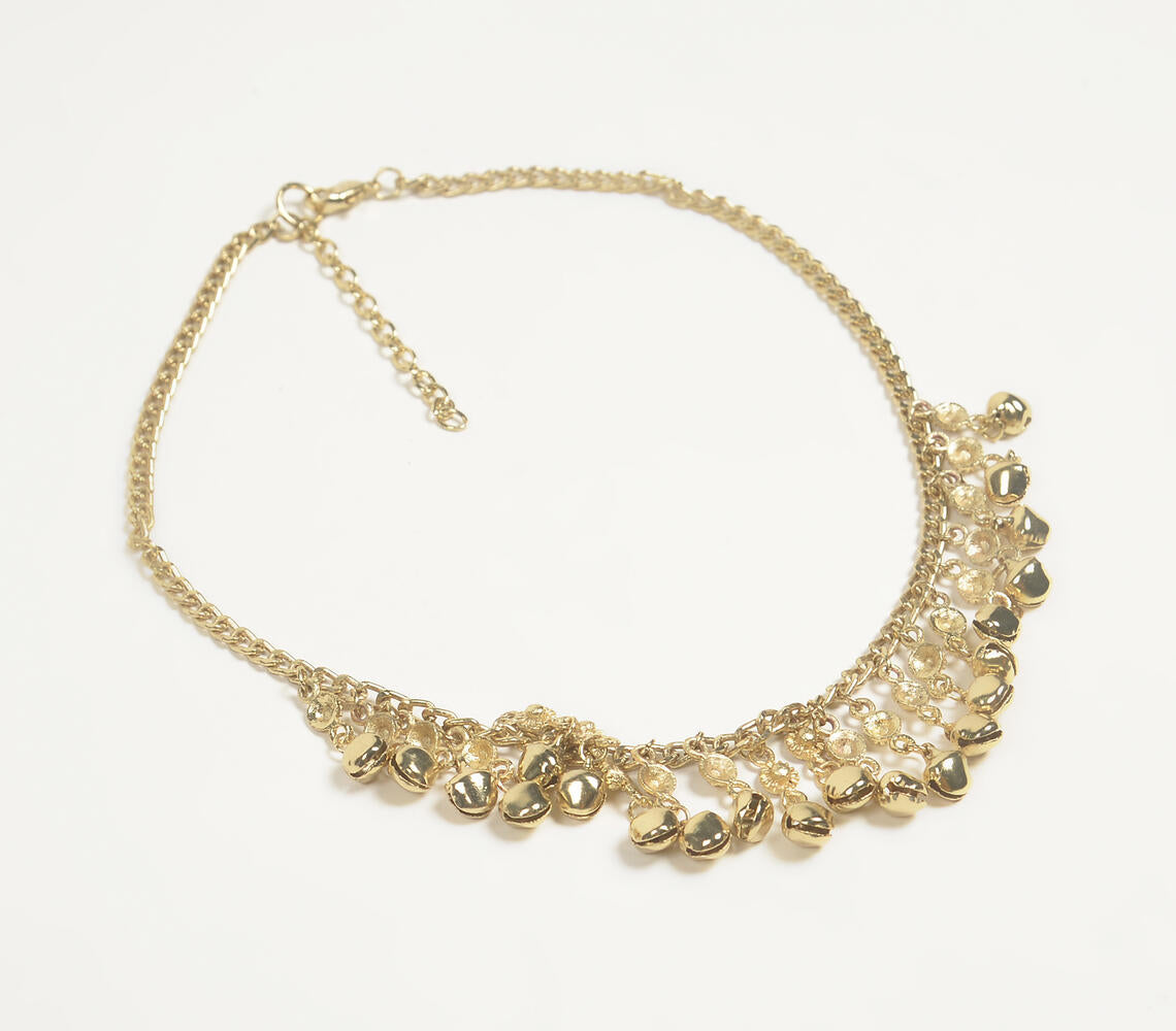 Gold-Toned Iron Bib Necklace