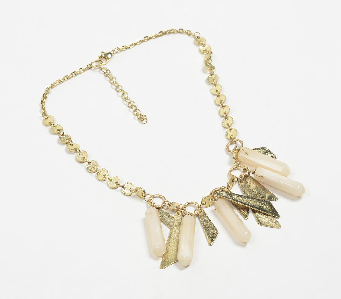 Handcrafted Boho-chic Brass Necklace