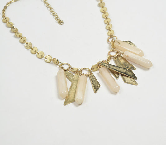 Handcrafted Boho-chic Brass Necklace