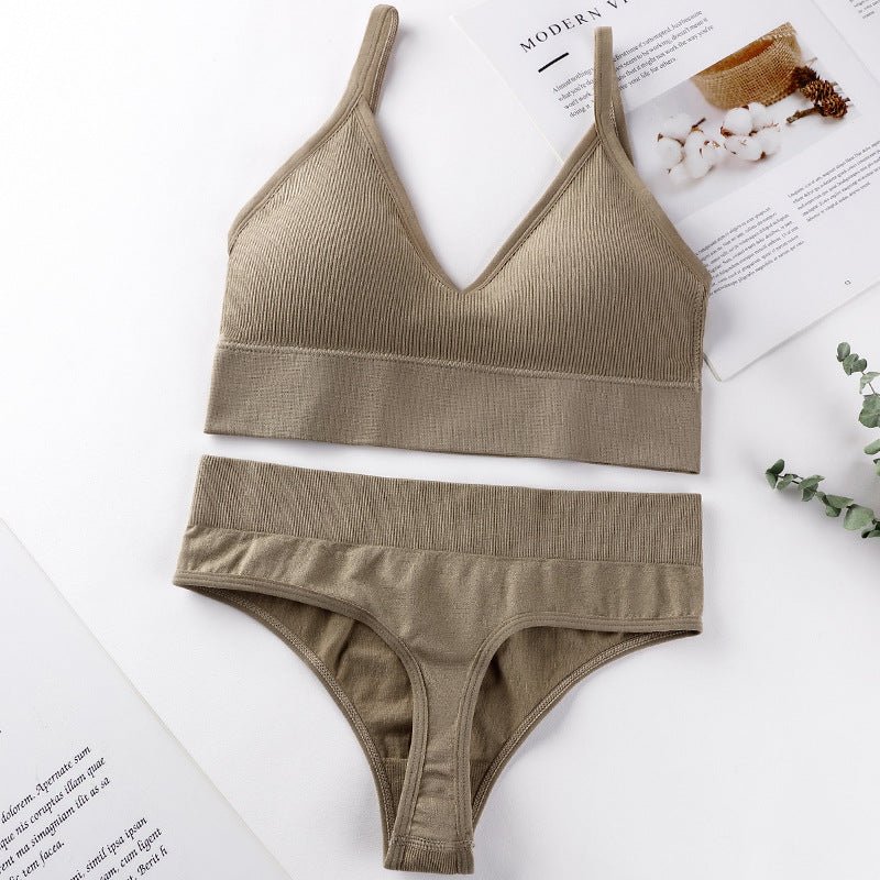 Breathable Thin Seamless Underwear Set