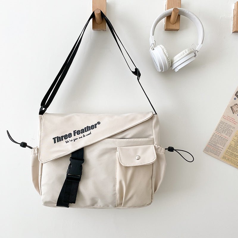 Canvas Diagonal Backpack Messenger Bag