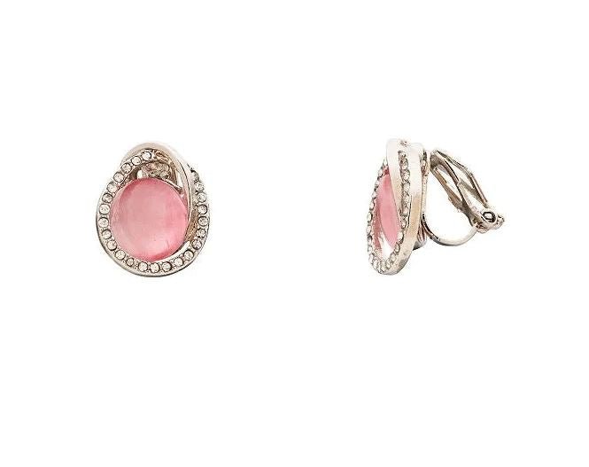 Celestiale Cateye Stone Clip On Earrings