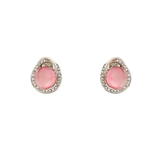 Celestiale Cateye Stone Clip On Earrings