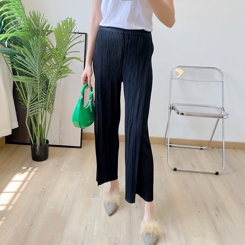 Drape Pleated Casual Cool Pants