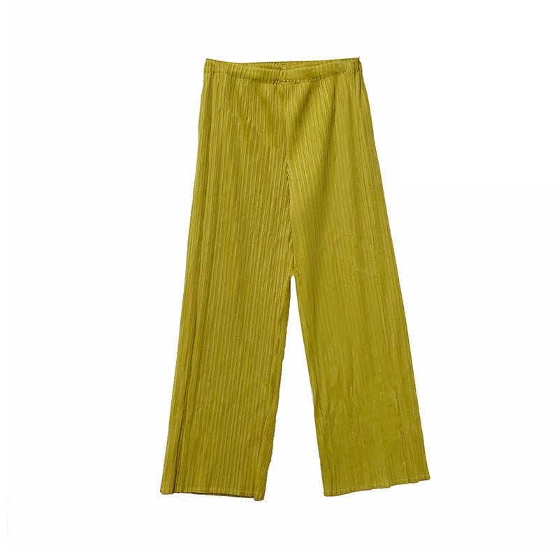 Drape Pleated Casual Cool Pants