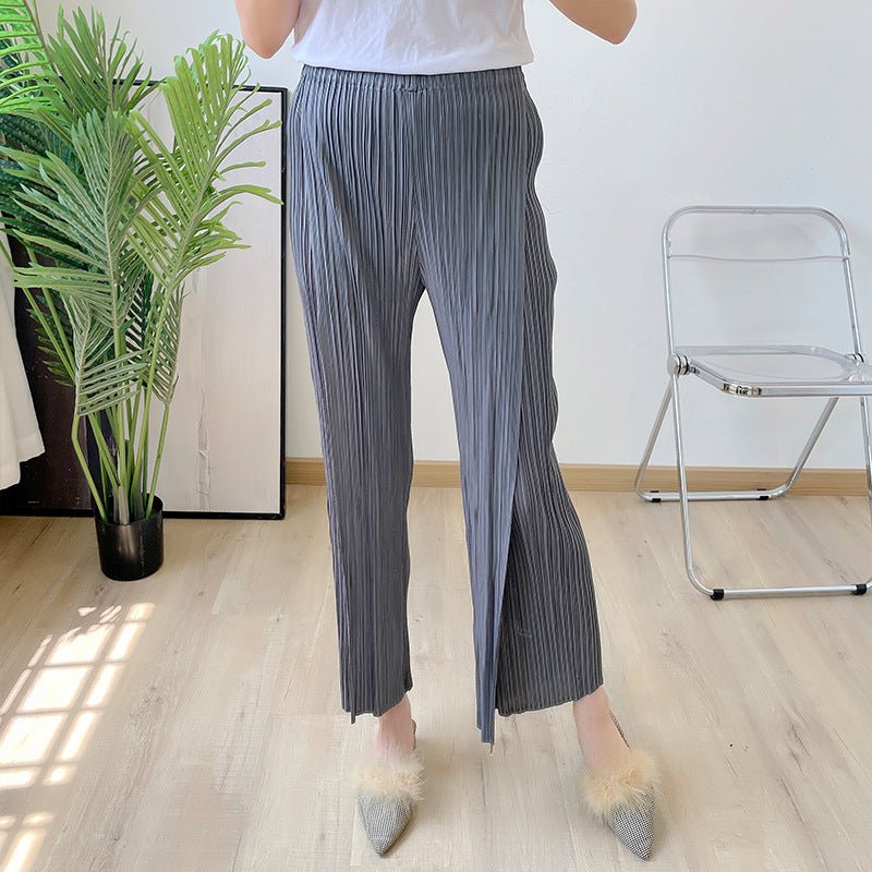 Drape Pleated Casual Cool Pants