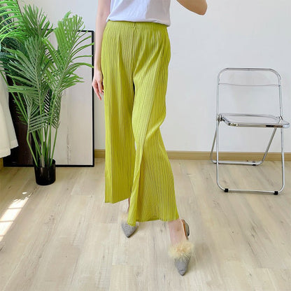 Drape Pleated Casual Cool Pants