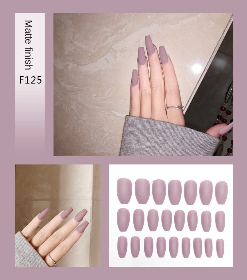 Fake Nails Stiletto Tips 24 pieces