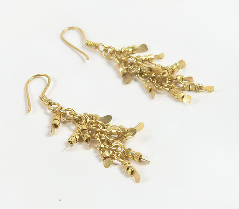 Gold-Toned Statement Dangler Earrings