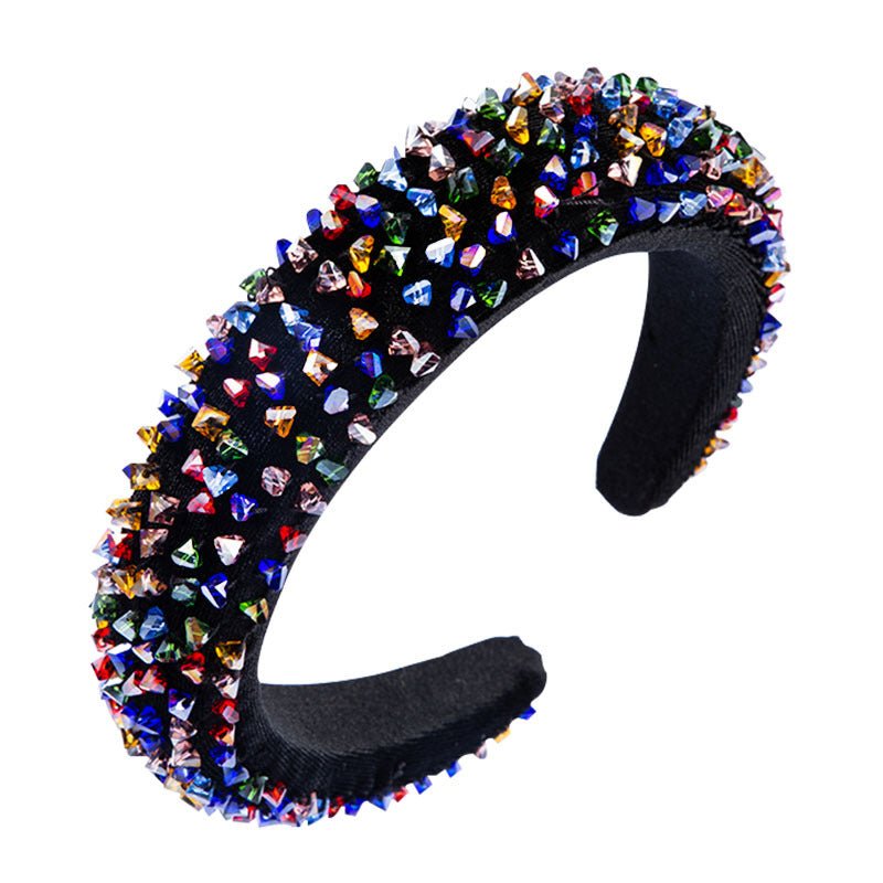 Hand-Stitched Glass Bead Headband