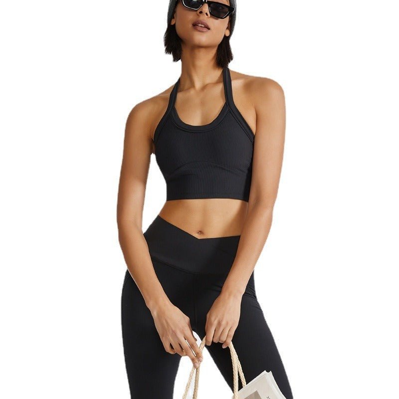 Hanging Neck Shock Absorbent Yoga Tank Top