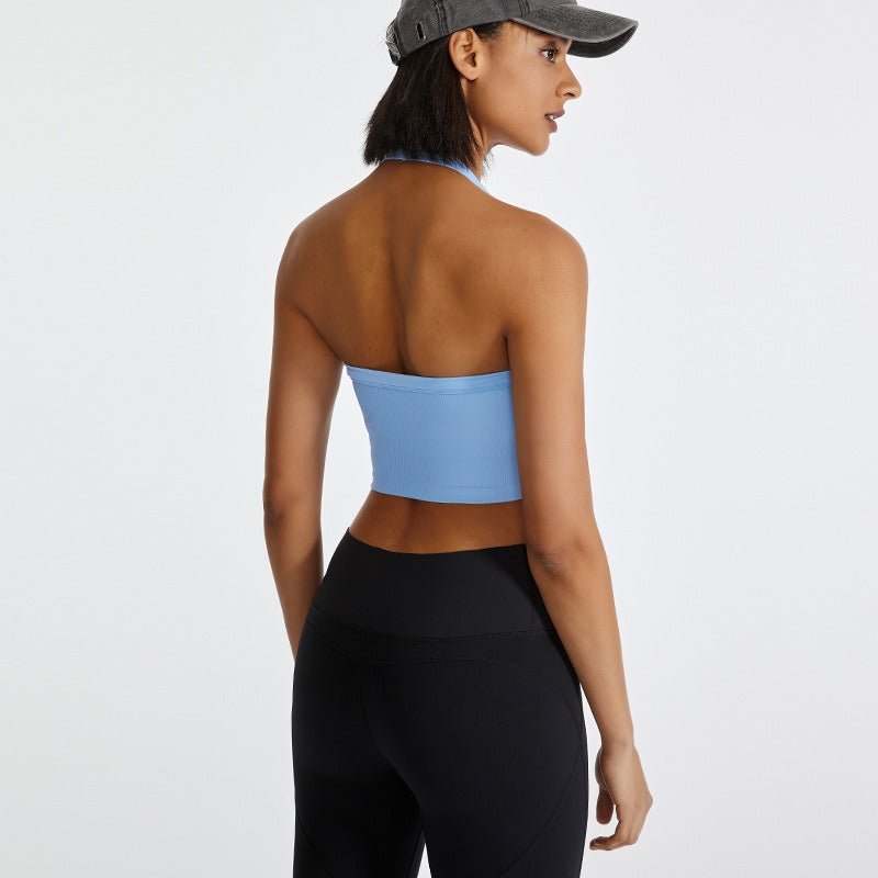 Hanging Neck Shock Absorbent Yoga Tank Top