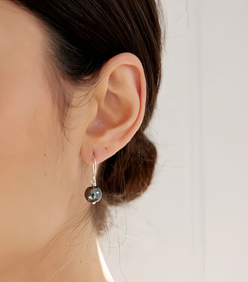 Hematite Gem Earrings