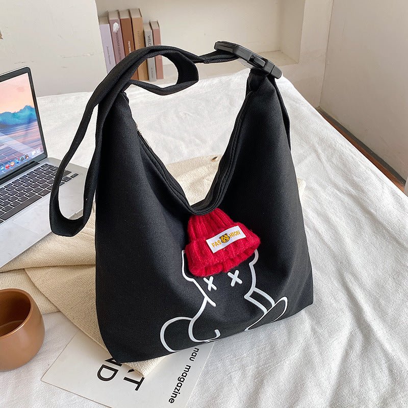 Japanese Canvas Tote Shoulder Bag