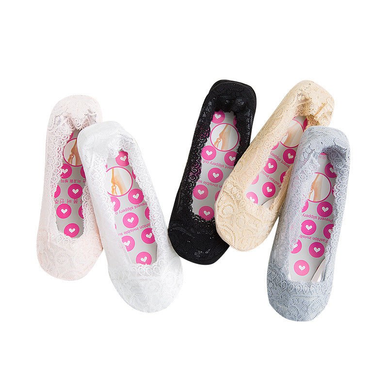 Lace Boat Socks for Women