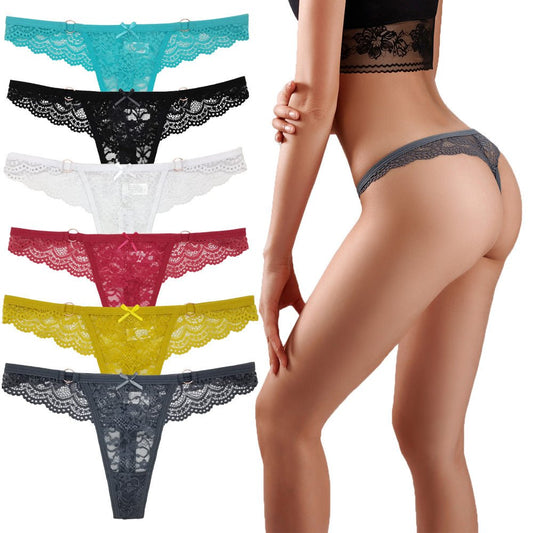 Lace Cutout Ladies Thong