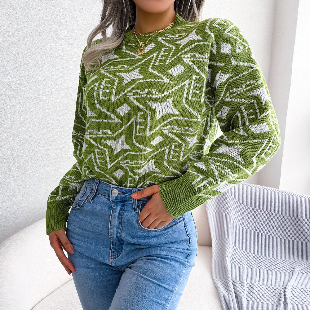 Long Sleeve Casual Knit Sweater