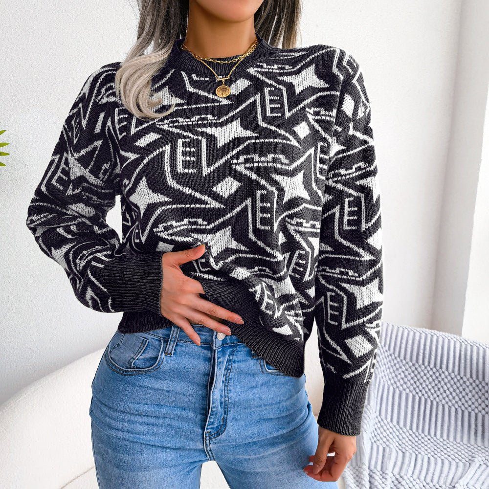 Long Sleeve Casual Knit Sweater