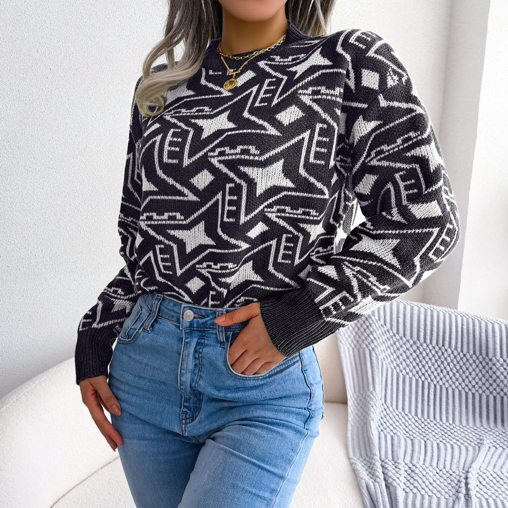 Long Sleeve Casual Knit Sweater