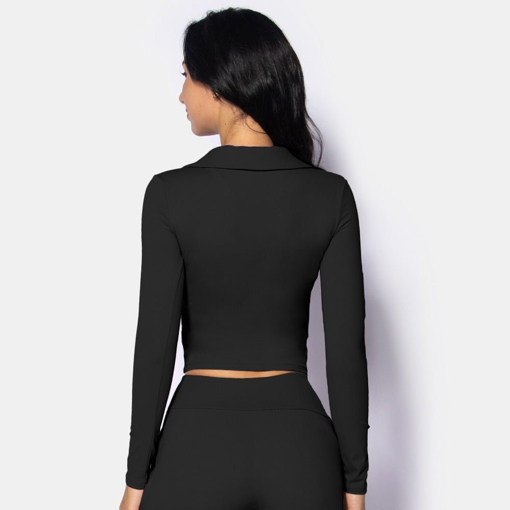 Long Sleeve Jacket Yoga Suit