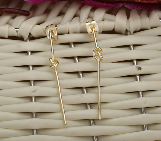 Metal Cast Brass Earrings