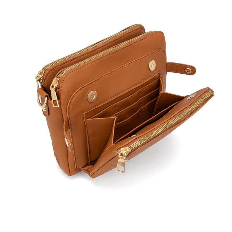 New Fashion Three Layer Leather  Bag