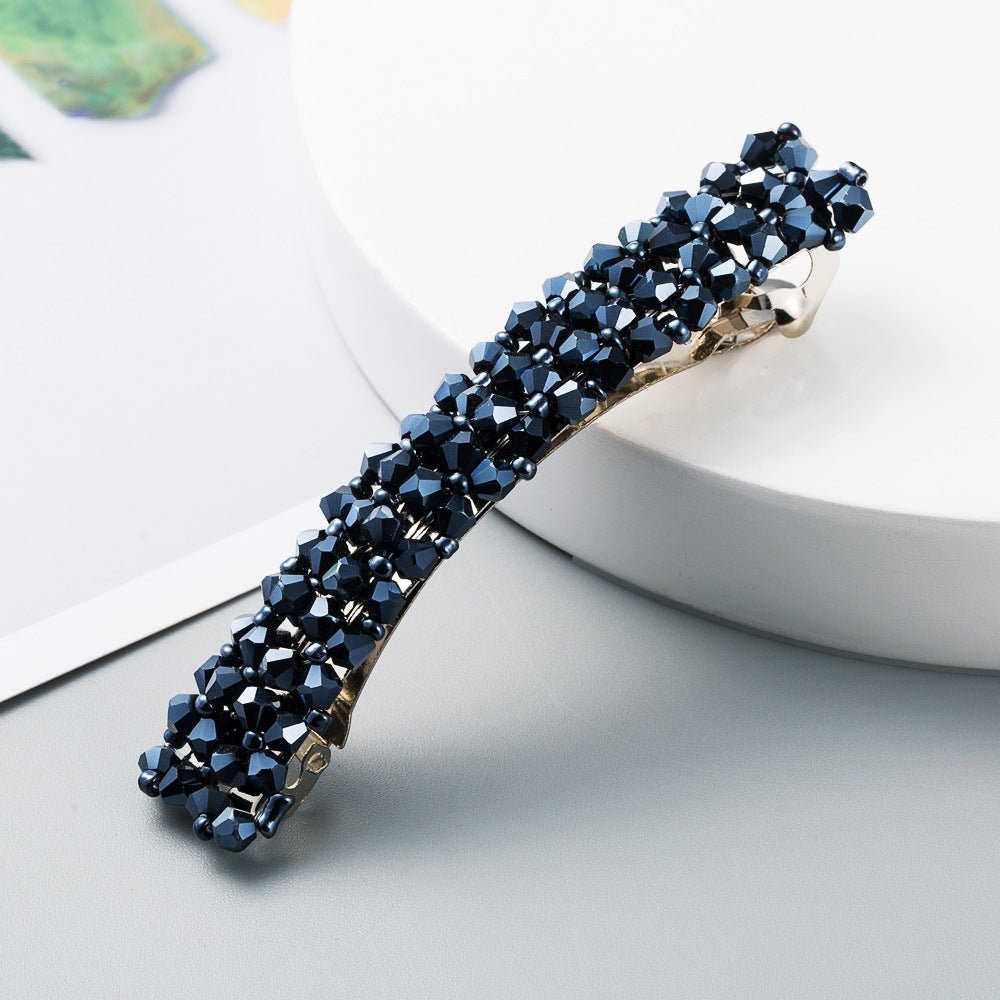 Retro Crystal Beaded Hair Clip