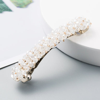 Retro Crystal Beaded Hair Clip