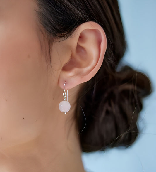 Rose Quartz Earrings