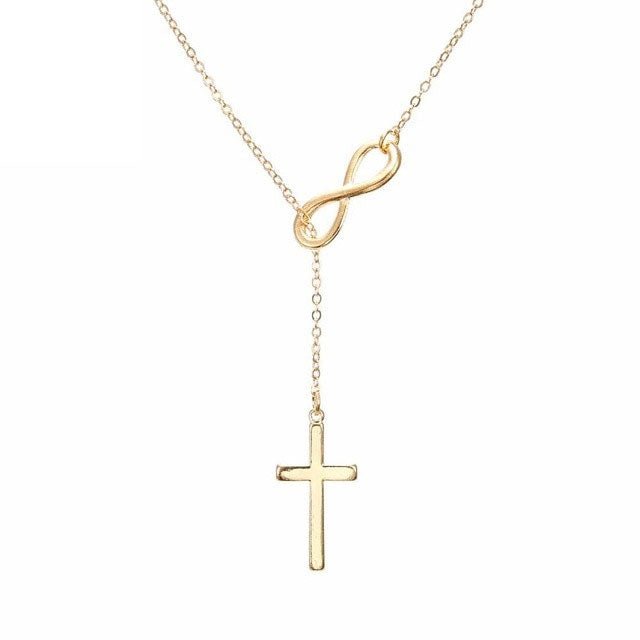 Small Gold Cross Mini Charm Pendant