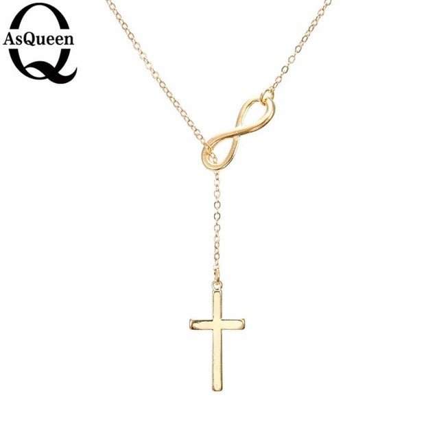 Small Gold Cross Mini Charm Pendant