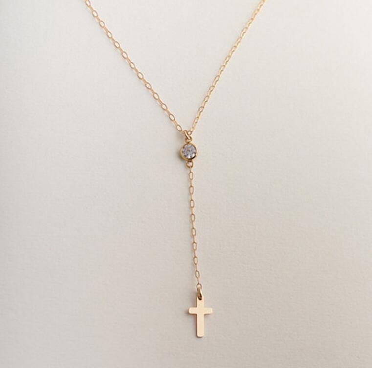 Small Gold Cross Mini Charm Pendant