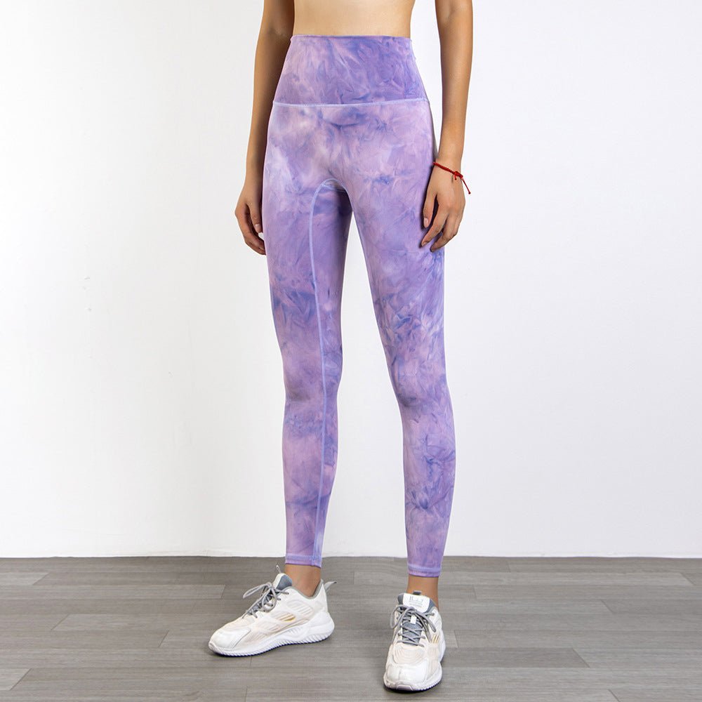 Tie Dye Yoga Suit Without T-Line