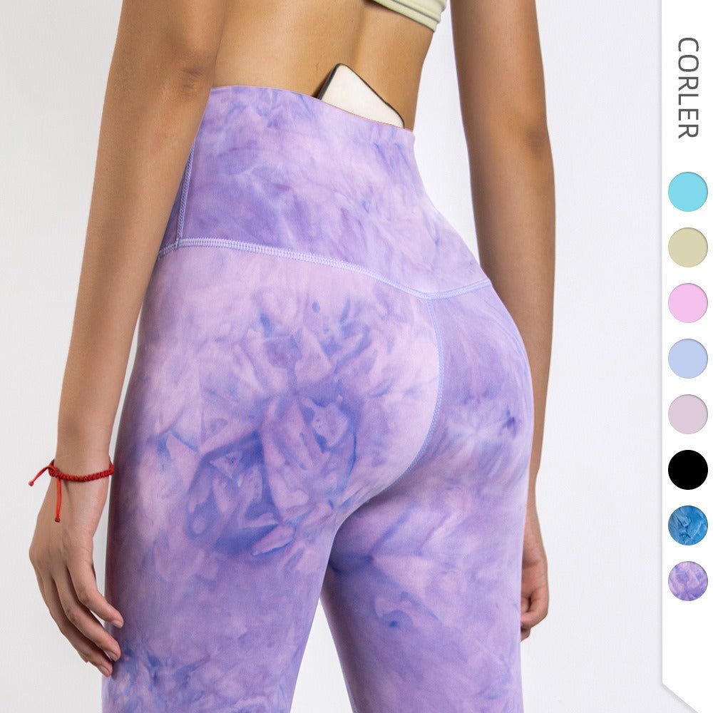 Tie Dye Yoga Suit Without T-Line