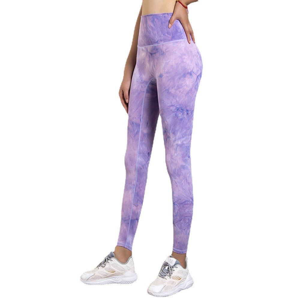 Tie Dye Yoga Suit Without T-Line