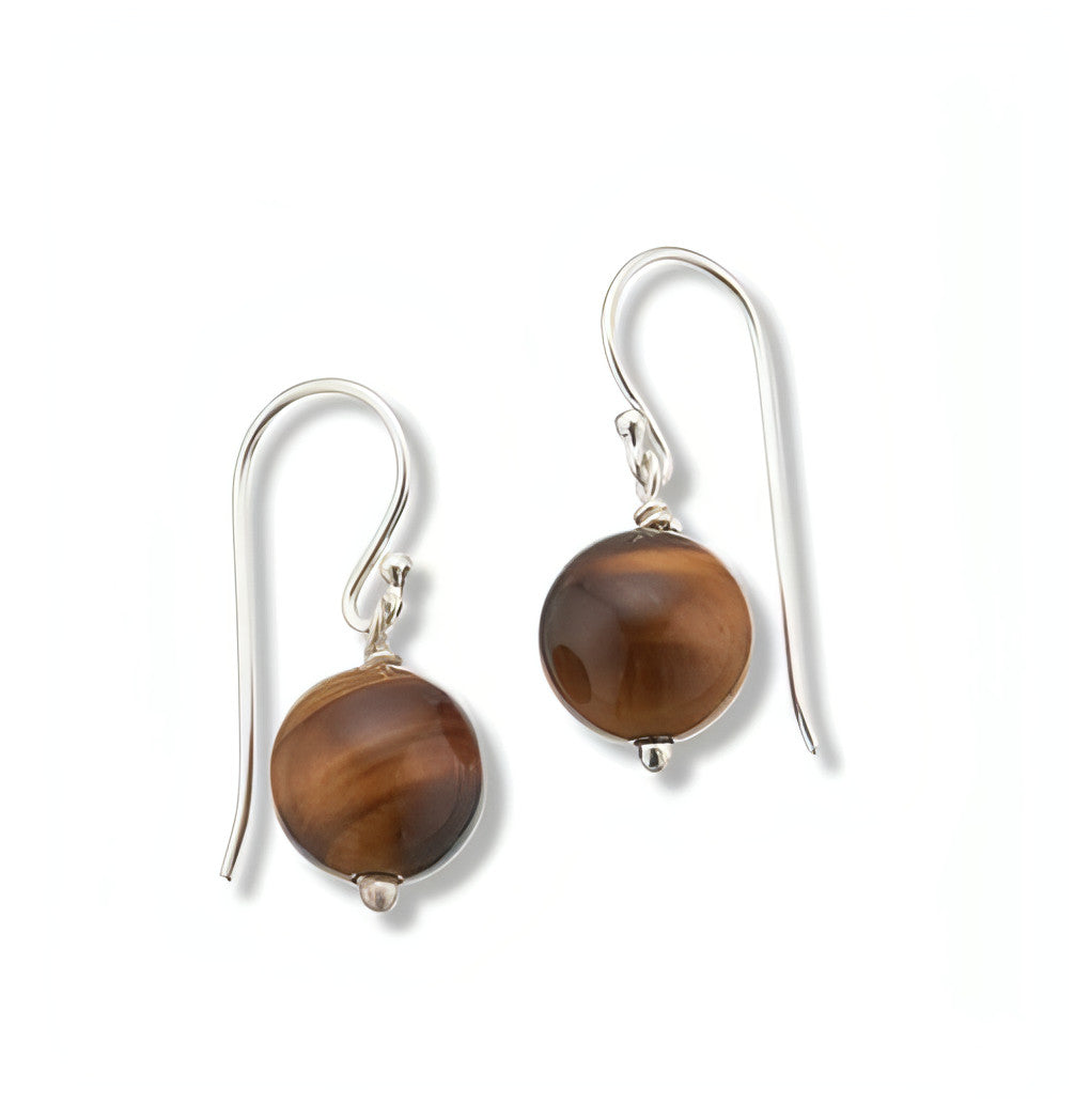 Tiger's Eye Gem Earrings