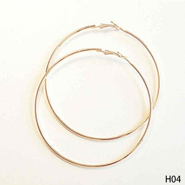 Buy Total Fashion Trendy Silver Circular Stone Studded Sparkling Big Round  Hoop Earrings For Women/Girls Online at Lowest Price Ever in India | Check  Reviews & Ratings - Shop The World