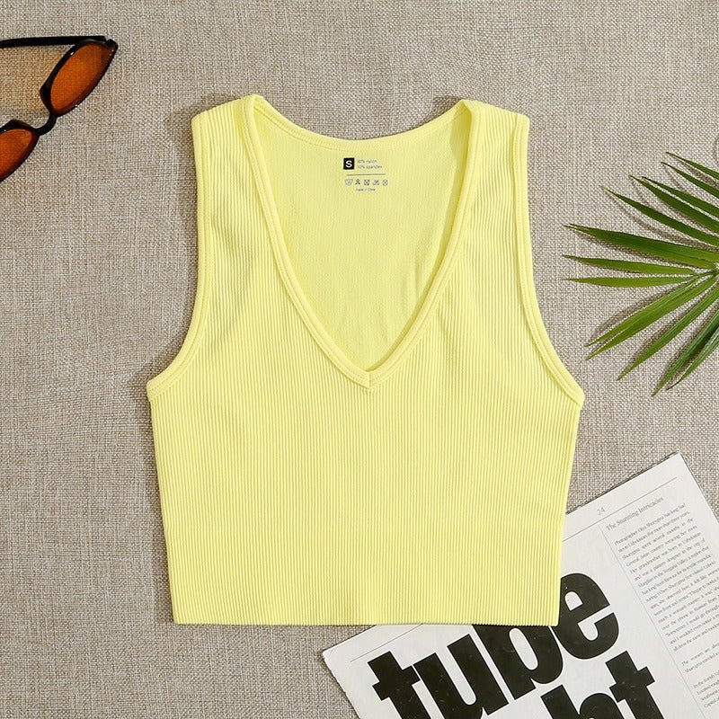 Yoga Thread V-Neck Tank Top